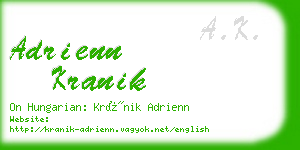 adrienn kranik business card